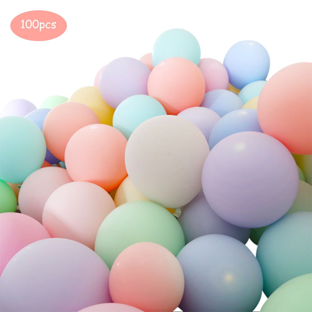 100pcs Mix Color 10inch Macaron Color Latex Balloons Baby Birthday Event Party view 2