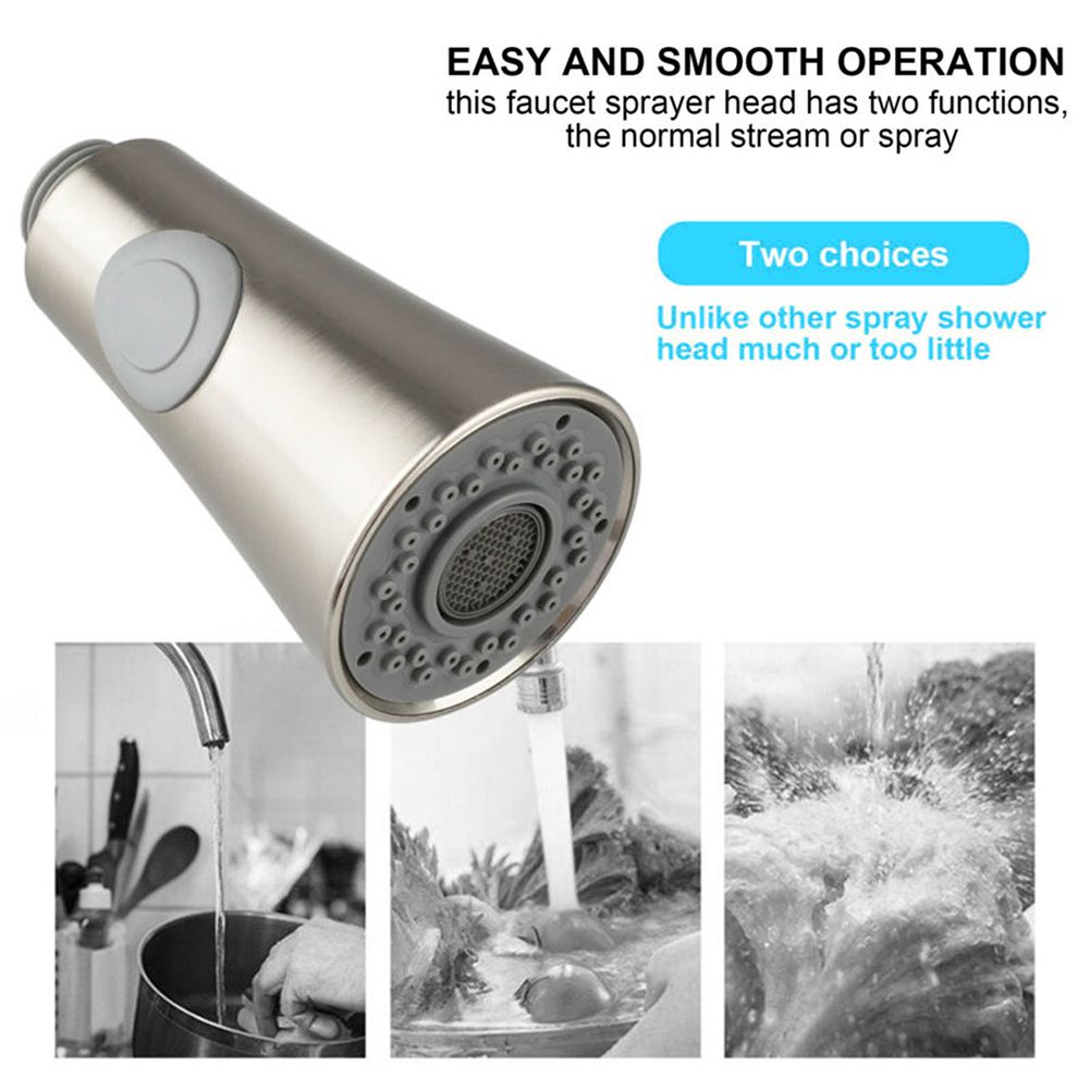 Kitchen Sink Pull Down Faucet Sprayer Pull Out Spray Head Replacement Head view 4