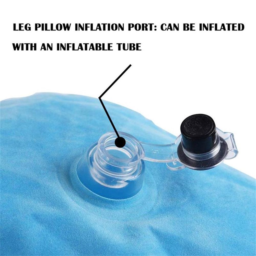 Inflatable Foot Rest Pillow Leg Knee Support Cushion Wedge Pillow for Office view 3
