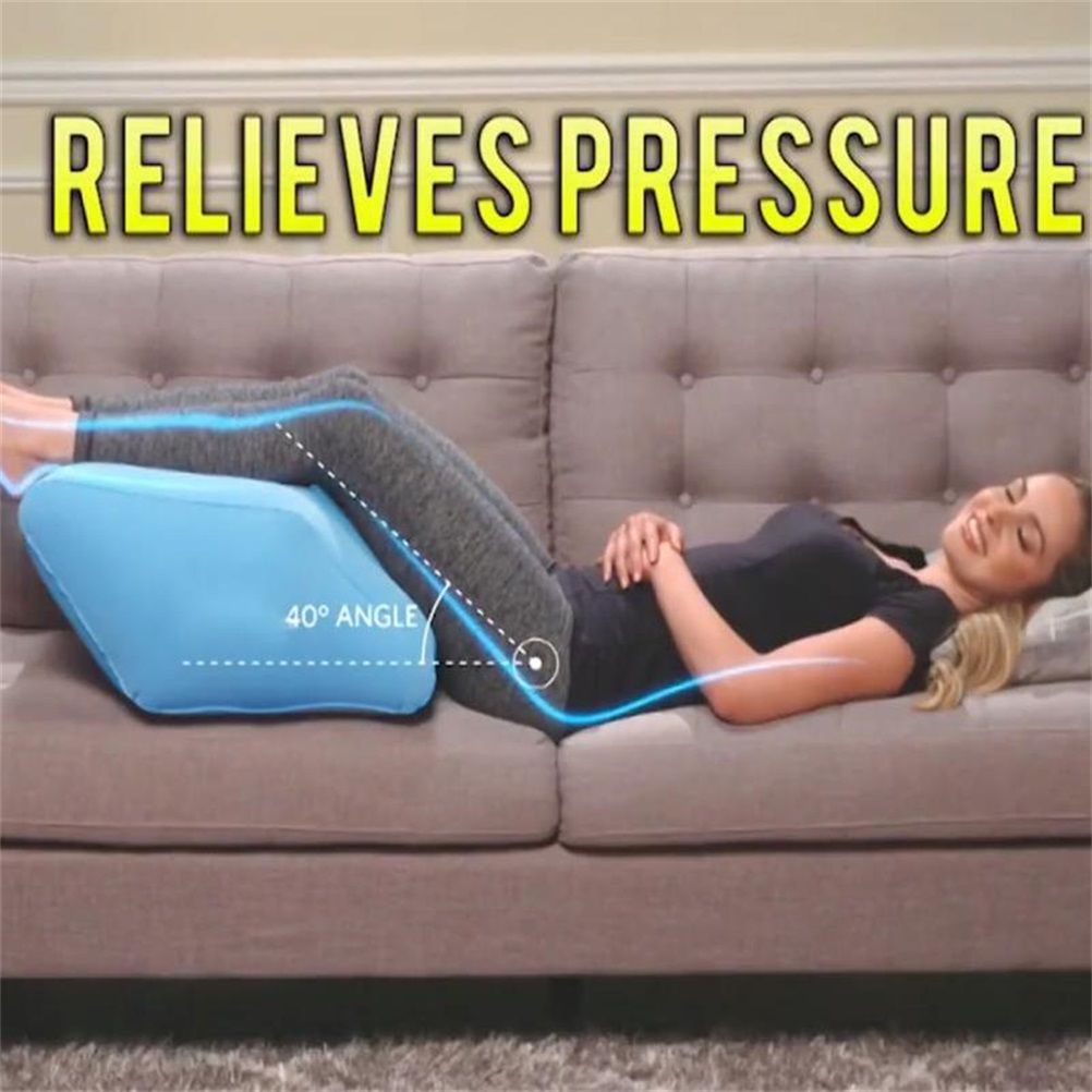 Inflatable Foot Rest Pillow Leg Knee Support Cushion Wedge Pillow for Office view 9