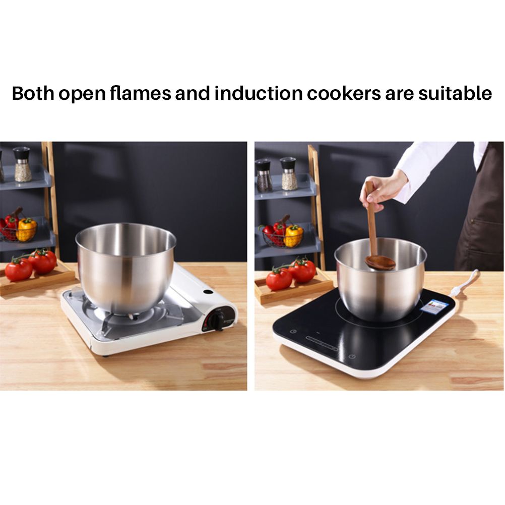 Stainless Steel Cake Mixing Basin with Lid Cream Basin Seasoning Bowl Baking Tools view 6