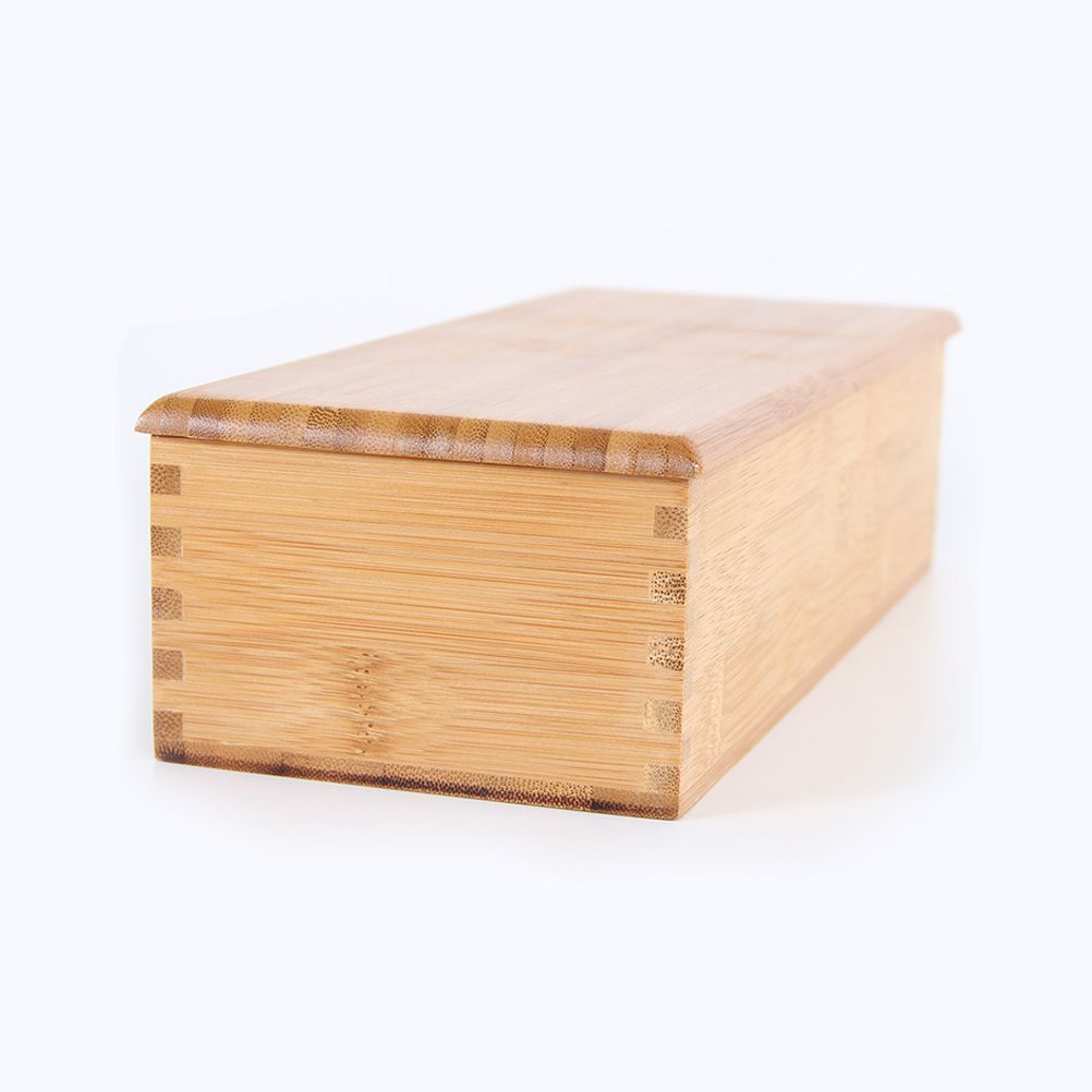Bamboo Cutlery Storage Box Wooden Storage Container for Tableware Cosmetics view 9