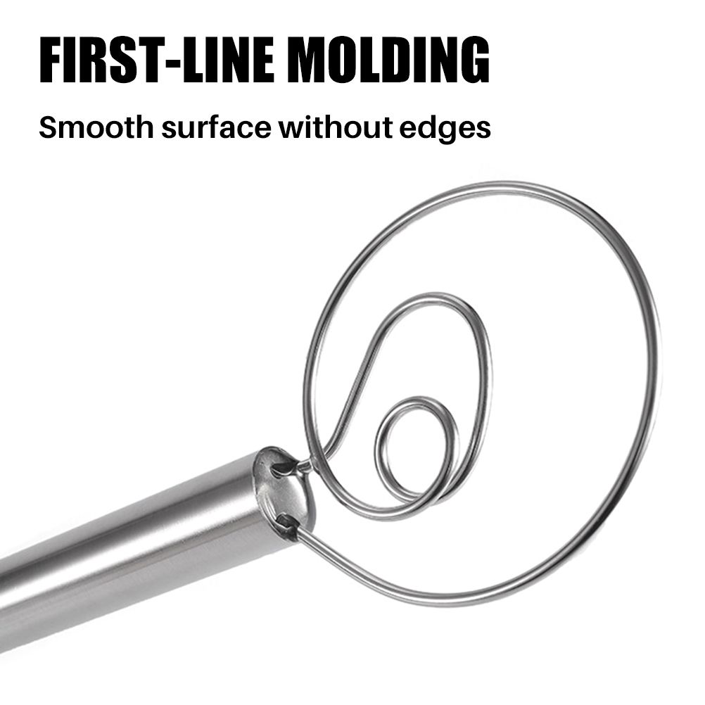 Stainless Steel Flour Coil Stirrer Flour Mixer Kitchen Blender Durable view 3