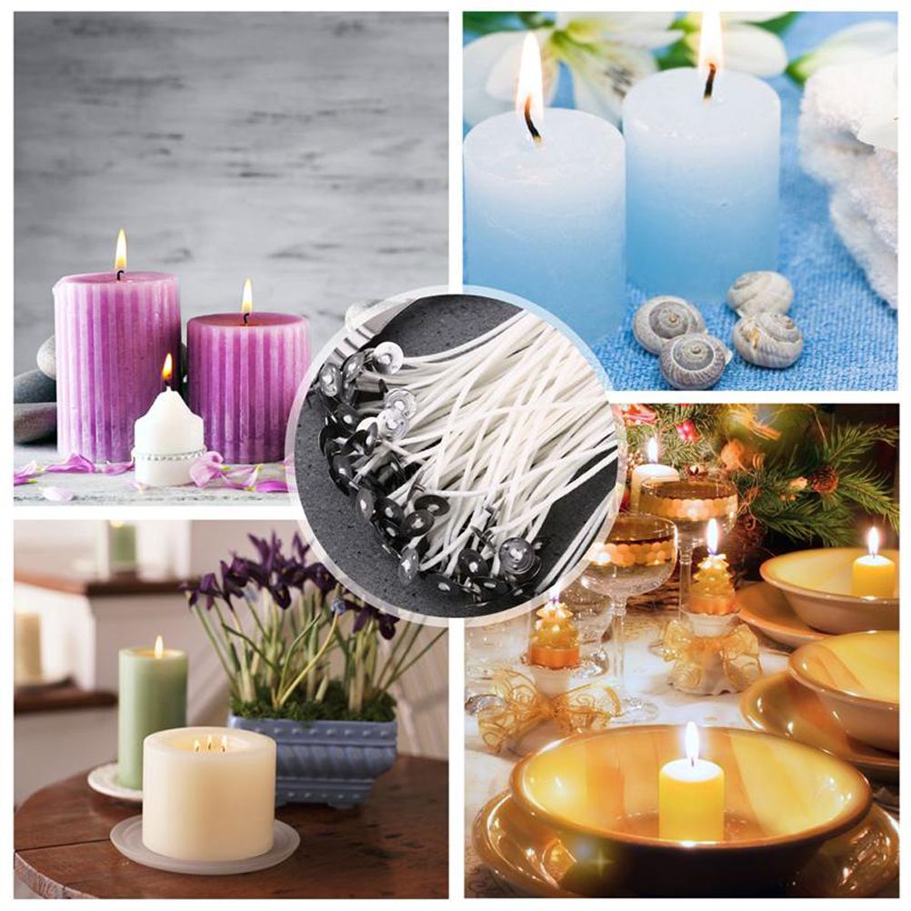 150PCS 9/15/20cm Candle Wick Cotton Thread Round Wick for Candle Wax view 6