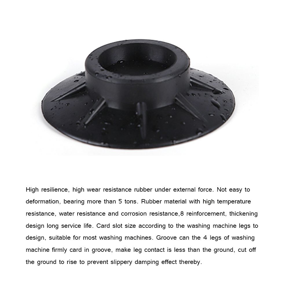 4PCS Washer Dryer Stabilizer Pads Antivibration and Anti Walk Pads Washing view 8