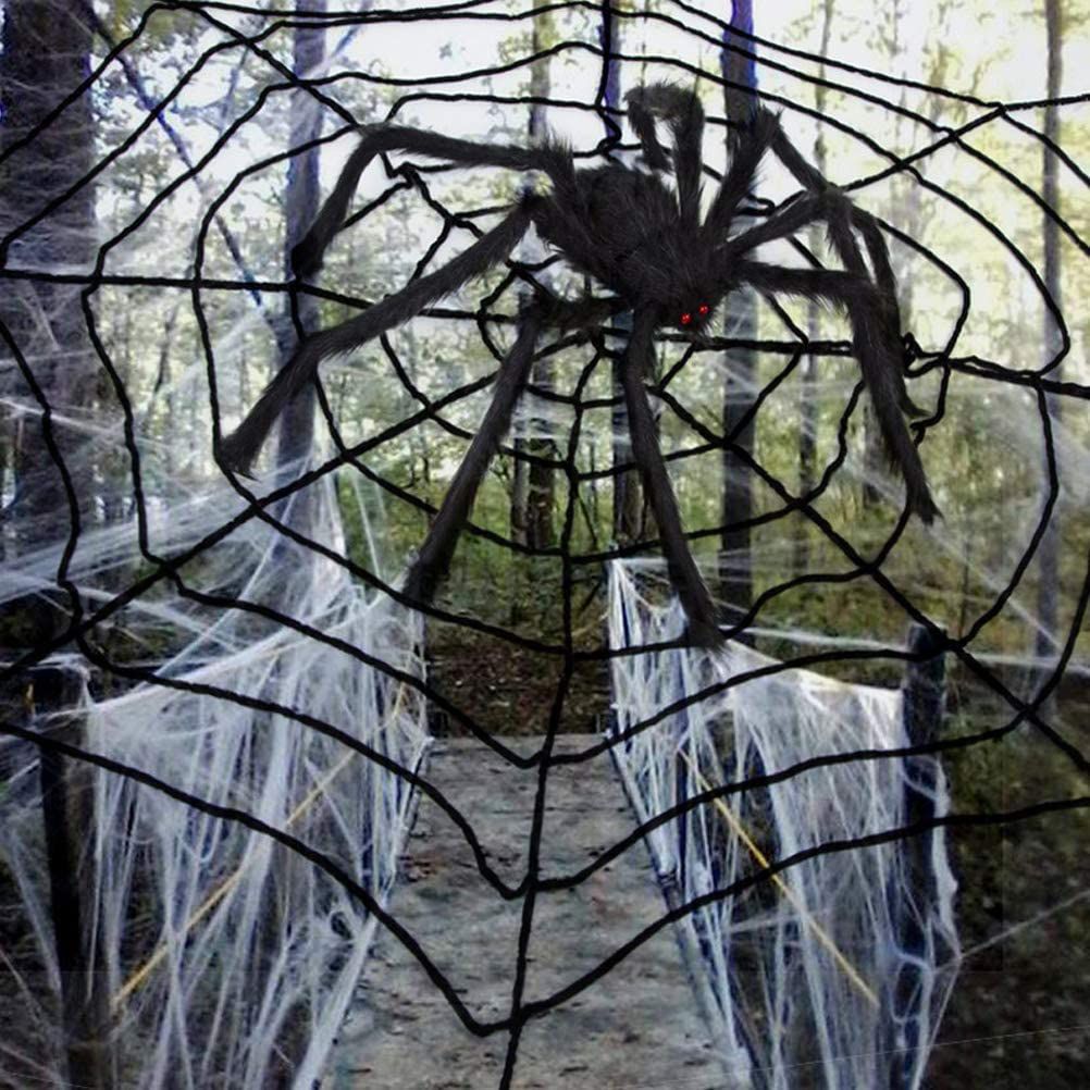 200cm Giant Halloween Spider Decorations Props Adjustable Simulation Hanging view 10