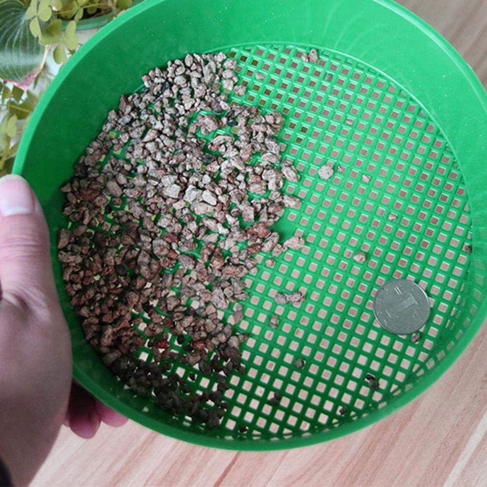 Garden Soil Sieve Handheld Soil Stone Mesh Plastic Garden Sieve Gardening Tool view 3
