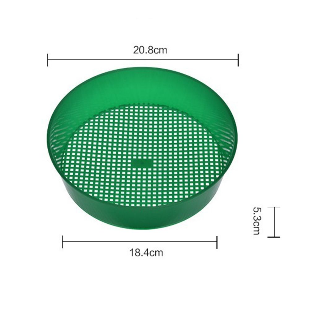 Garden Soil Sieve Handheld Soil Stone Mesh Plastic Garden Sieve Gardening Tool view 7