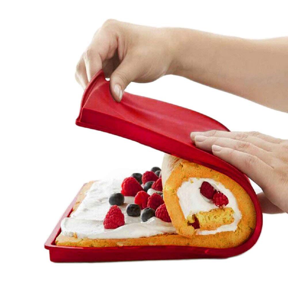 Swiss Roll Cake Mat Flexible Baking Tray Sheet Jelly Roll Pan Silicone Mold view 6