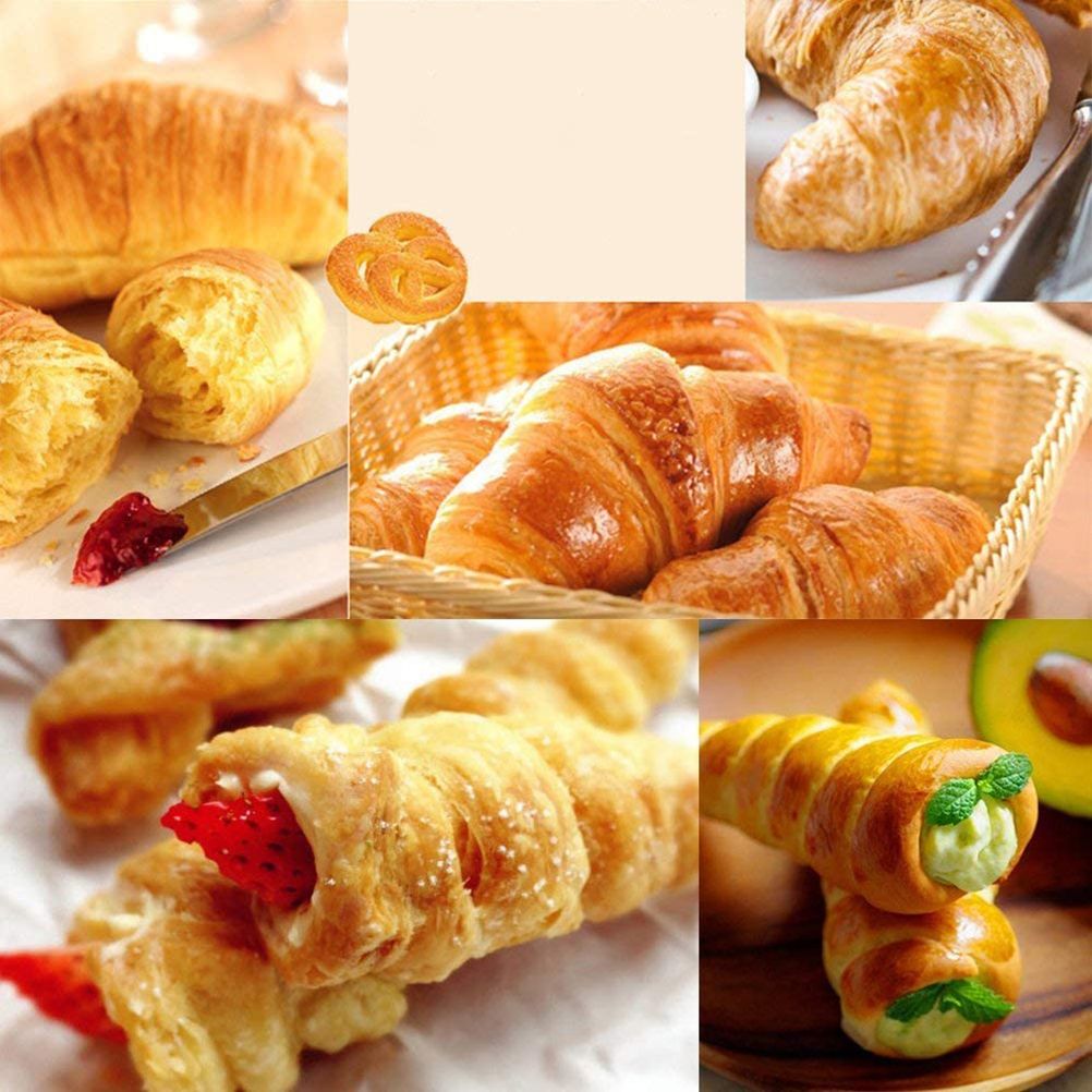 16Pcs Stainless Steel Cream Horn Molds Set Filled Dessert Pastry Cone Metal view 7