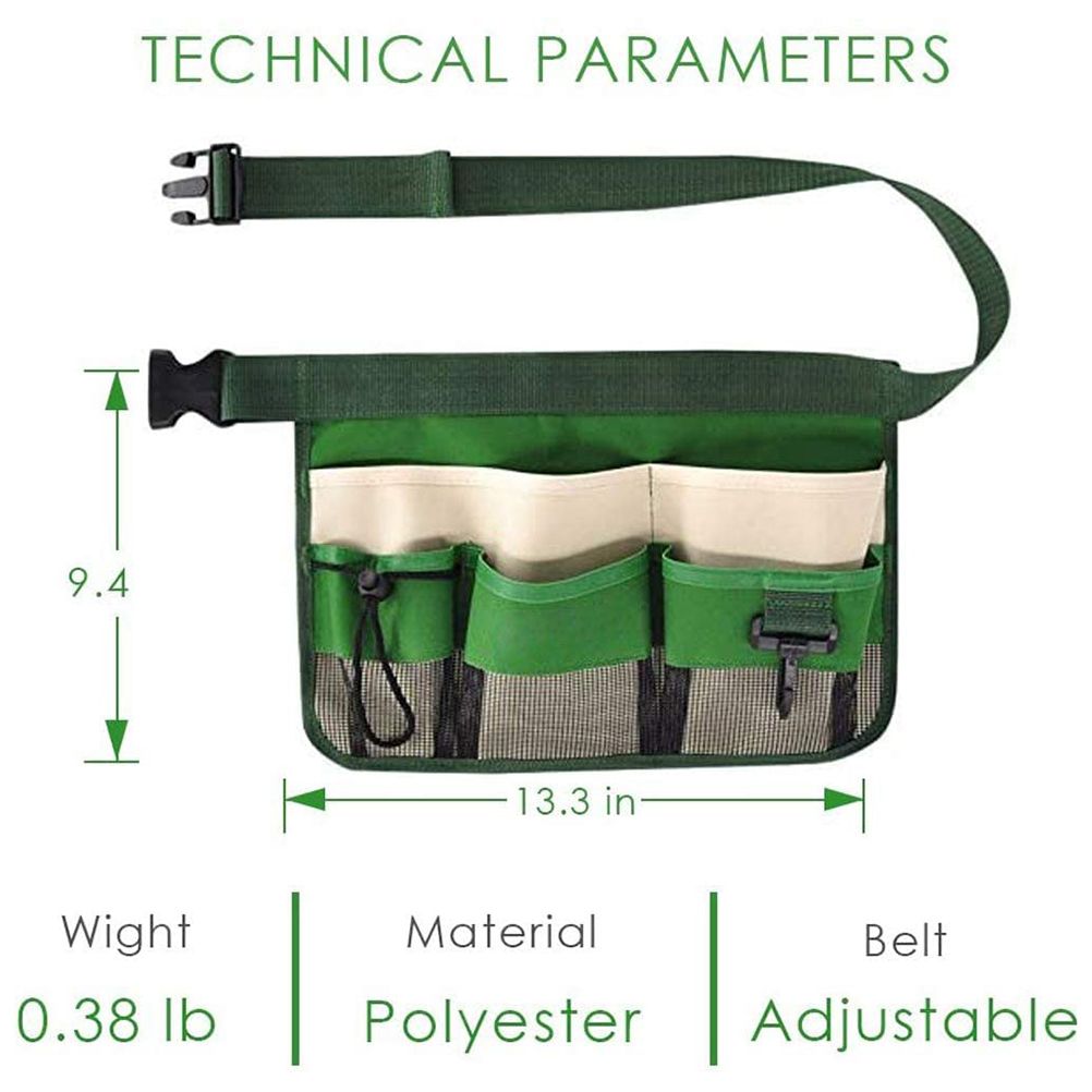 Gardening Tools Belt Bags Oxford Cloth Garden Waist Bag Hanging Pouch for view 4
