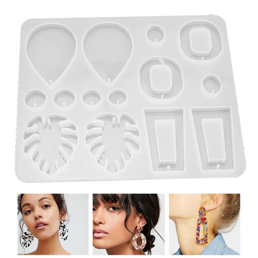 Silicone Resin Molds for Earrings DIY Mold Crystal Multi Style Epoxy Earrings