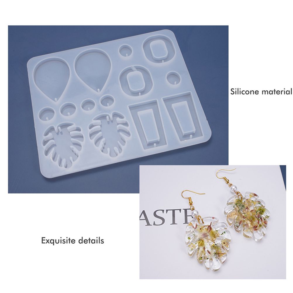 Silicone Resin Molds for Earrings DIY Mold Crystal Multi Style Epoxy Earrings view 3