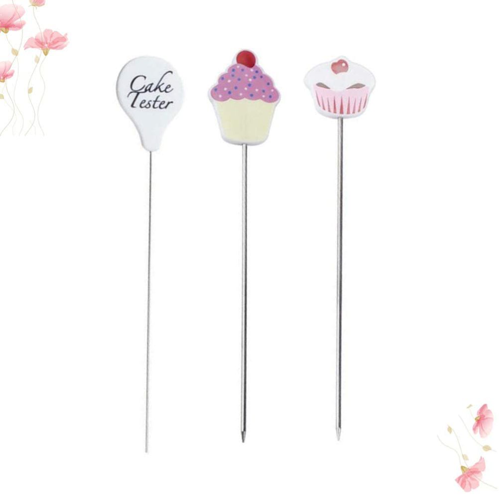 3Pcs Stainless Steel Cake Tester Probe Cake Tester Biscuits Baking Test Needle view 5