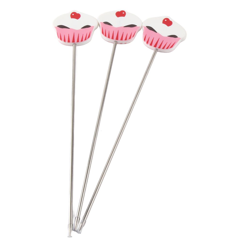 3Pcs Stainless Steel Cake Tester Probe Cake Tester Biscuits Baking Test Needle view 6