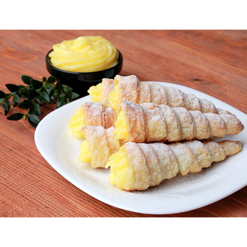 12PCS Stainless Steel Baking Cone DIY Baking Tool Spiral Croissants Mold view 8