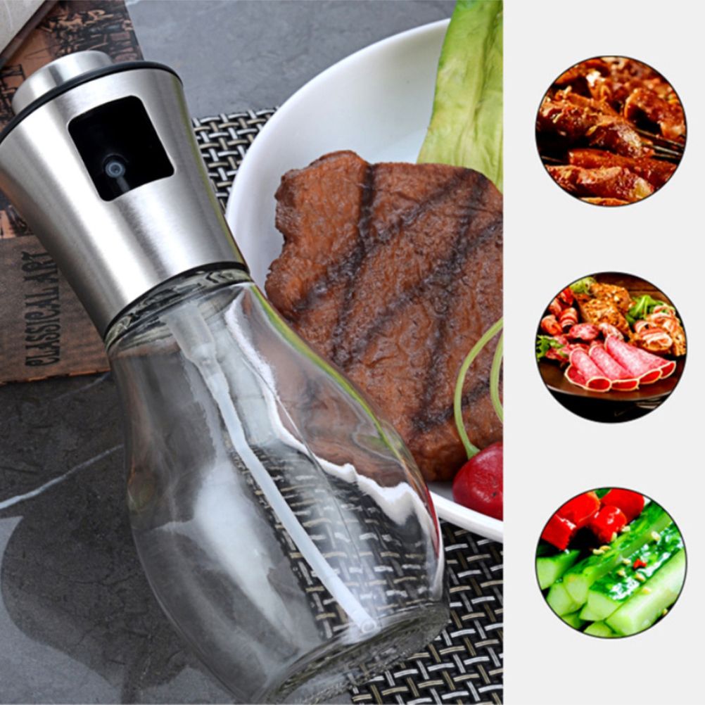 200ML Oil Sprayer Dispenser Oil Spray Bottle Portable Grilling Olive Oil Glass view 3