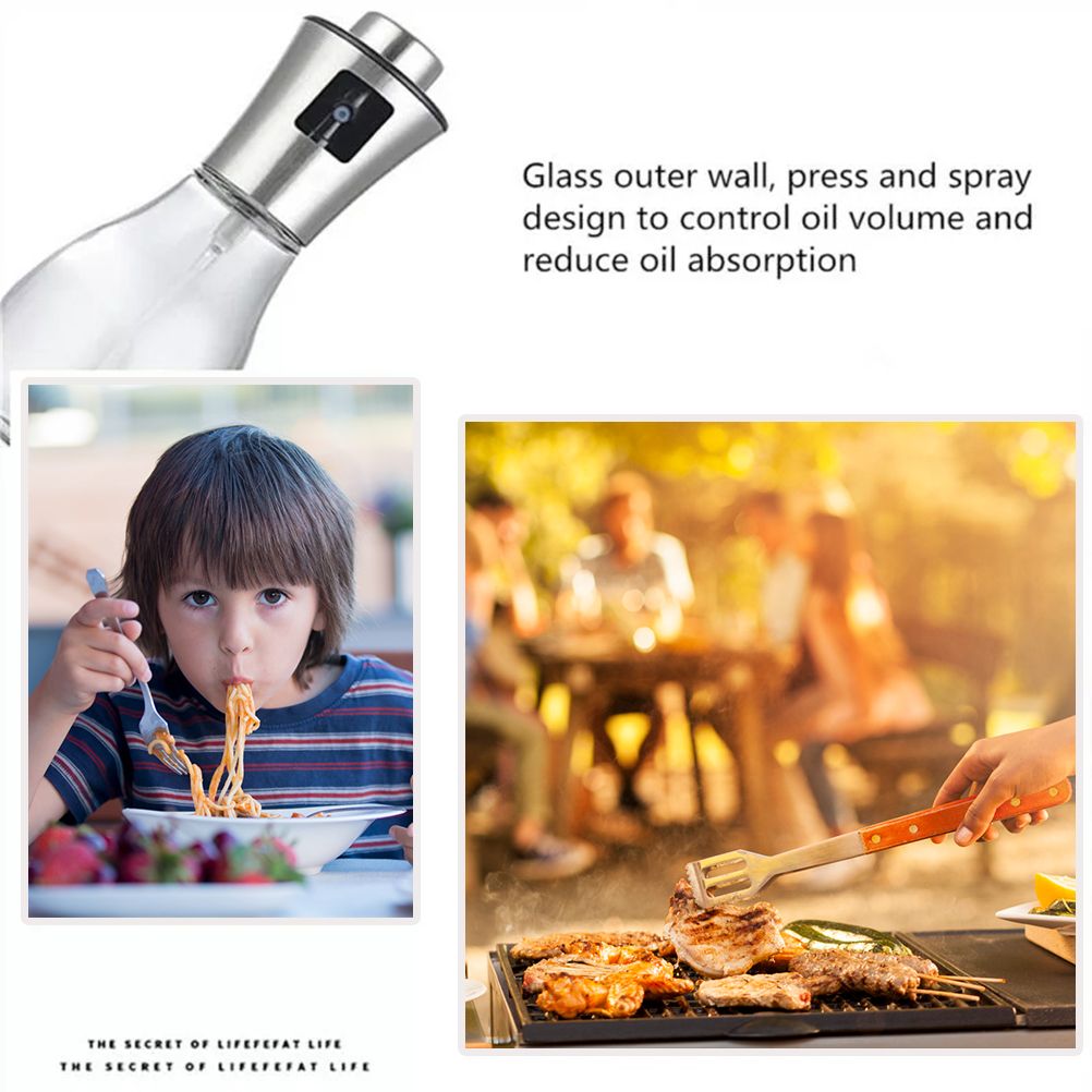 200ML Oil Sprayer Dispenser Oil Spray Bottle Portable Grilling Olive Oil Glass view 6