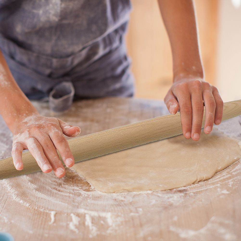 French Rolling Pin for Baking Wood Rolling Pins for Pizza Pasta Pastry Bread view 5