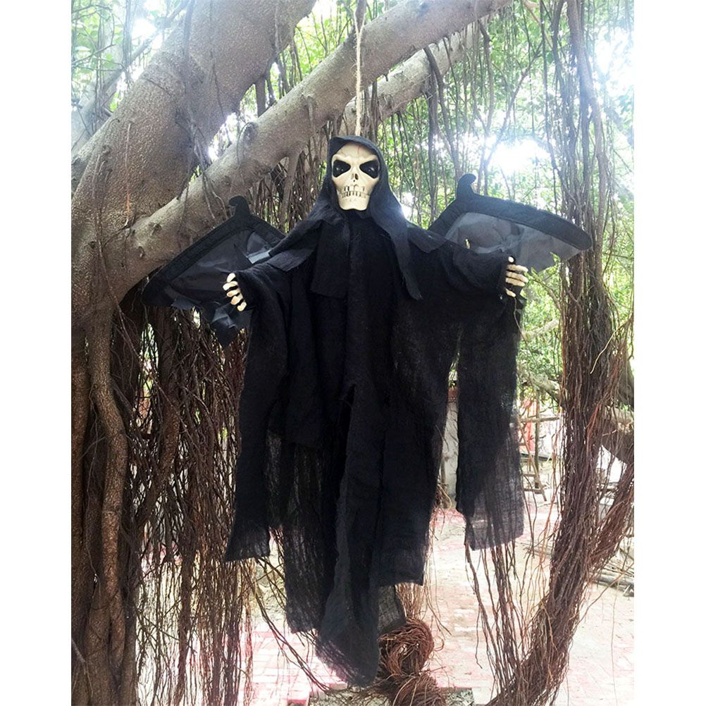 Hanging Bat Ghost Mixed Voice Control Lightening Eyes Screaming Moving Trick view 8