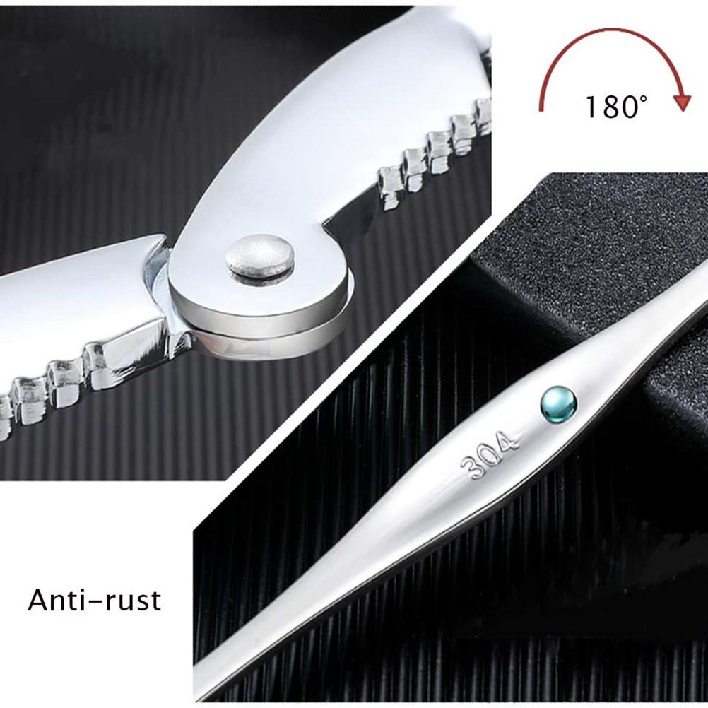 Lobster Tongs Seafood Clamp Tools Crab Claws Shrimp Clips Nuts Walnut Clamps view 10