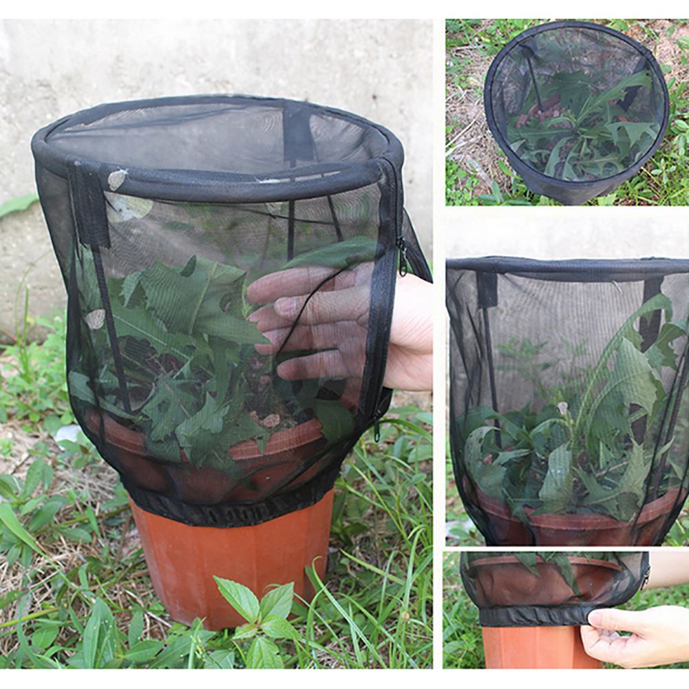 Plant Net Cover Protective Zipper Mesh Net Bag Garden Plant Cover Fruit view 2