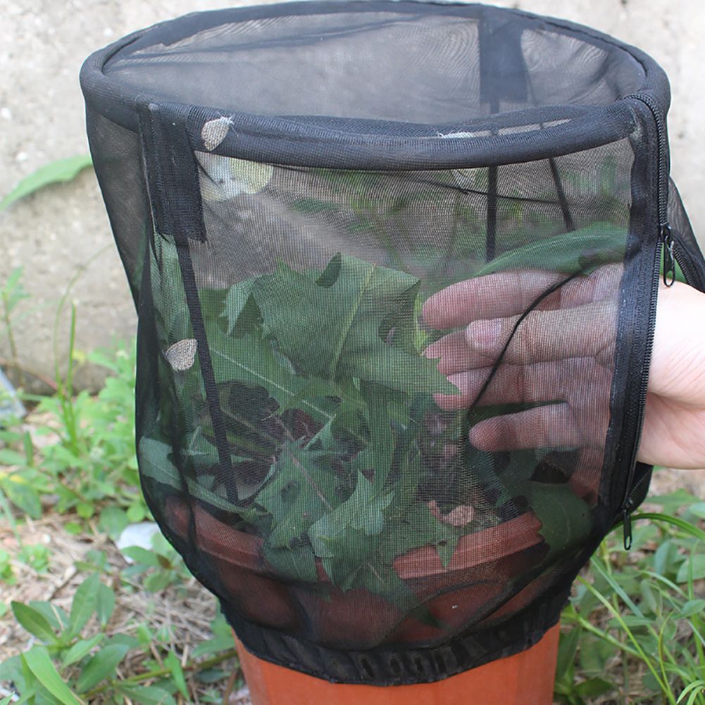 Plant Net Cover Protective Zipper Mesh Net Bag Garden Plant Cover Fruit view 4