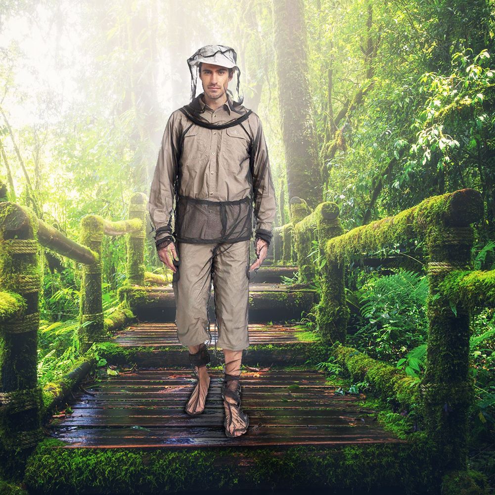 Unisex Ultra Fine Mesh Anti Mosquito Suit for Summer Outdoor Activities view 7
