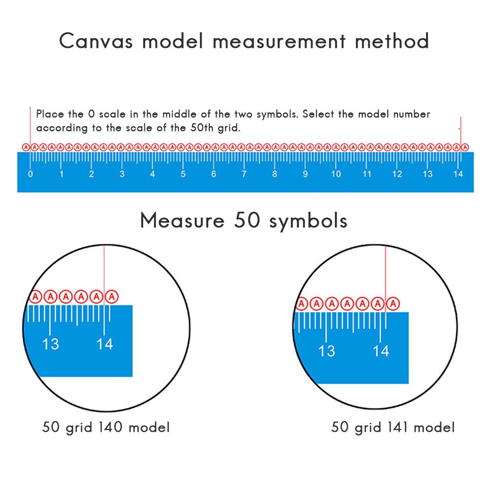 Rhinestone Painting Drawing Ruler Dot Drill Rhinestone Embroidery Mesh Ruler view 3