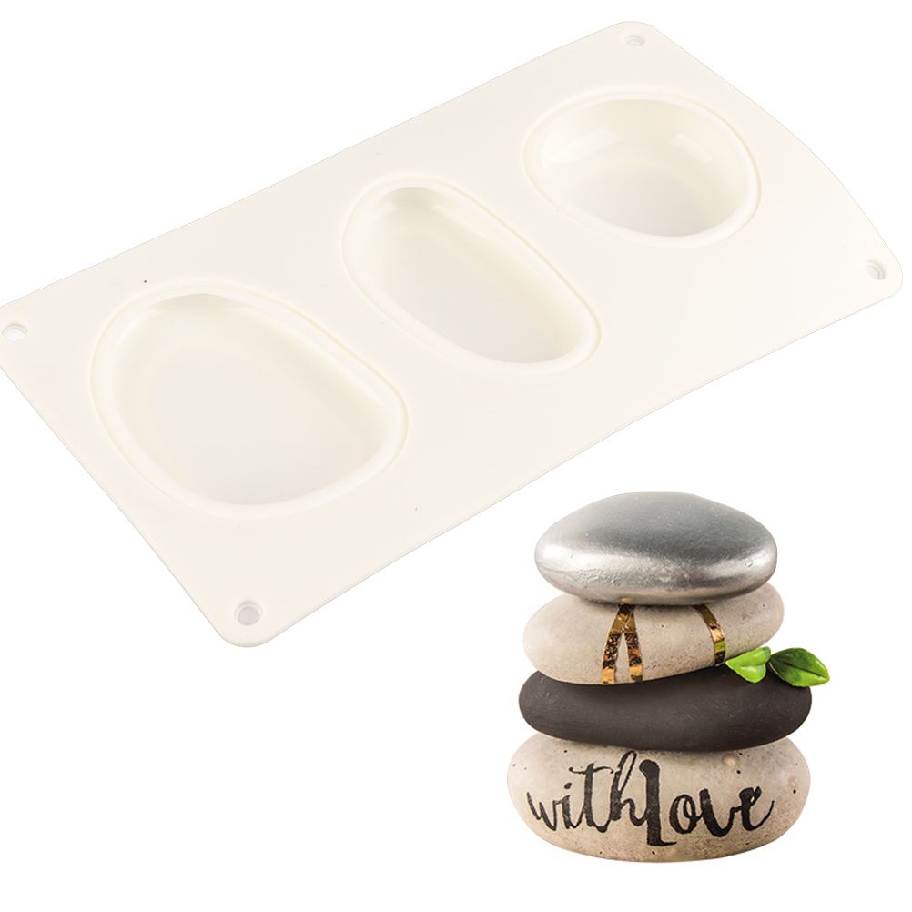 Cobblestone Shaped Cake Mold 3D Pebbled Pastry Mold Silicone Baking Mold view 3