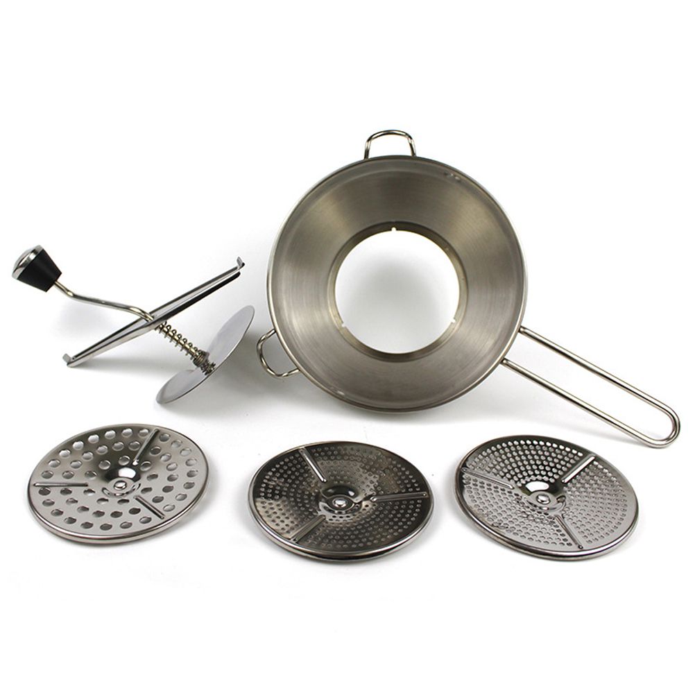 Stainless Steel Potato Blender Kitchen Potato Masher with 3 Ricing Discs view 4