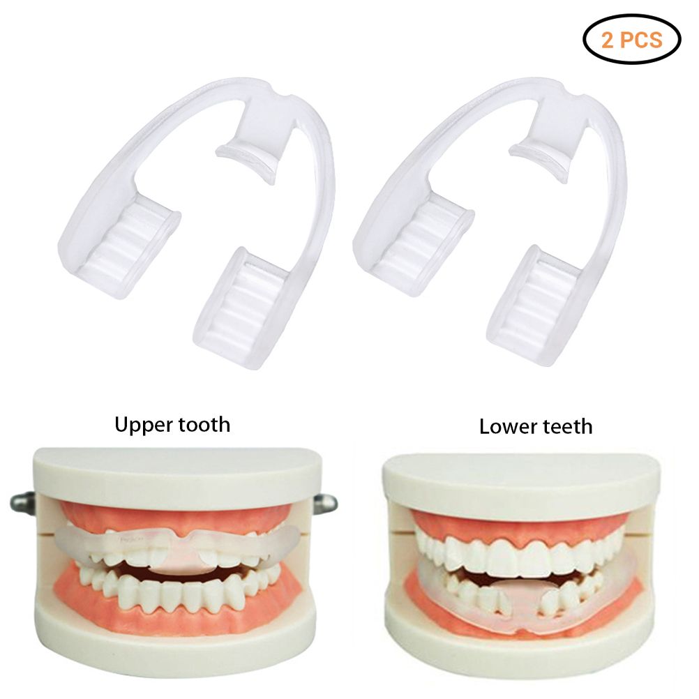 2PCS Anti Molar Braces Adjustable Anti Grinding Braces Teeth Night Protector view 2