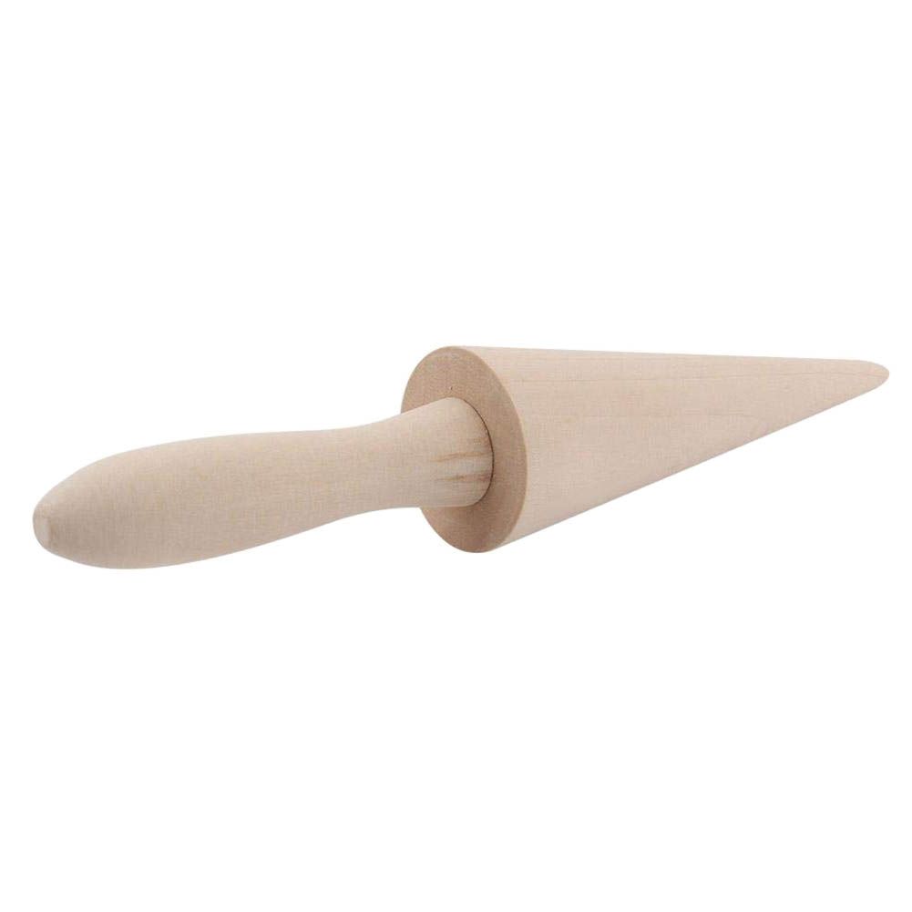 Wood Cone Roller Pastry Ice Cream Cone Mold Baking Tools for Home Dessert Shop view 3