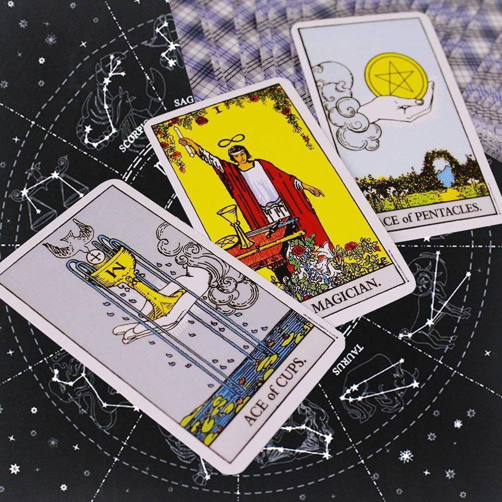 Tarot Special Tablecloth Soft Flocking Tablecloth Divination Card Tablecloth view 6
