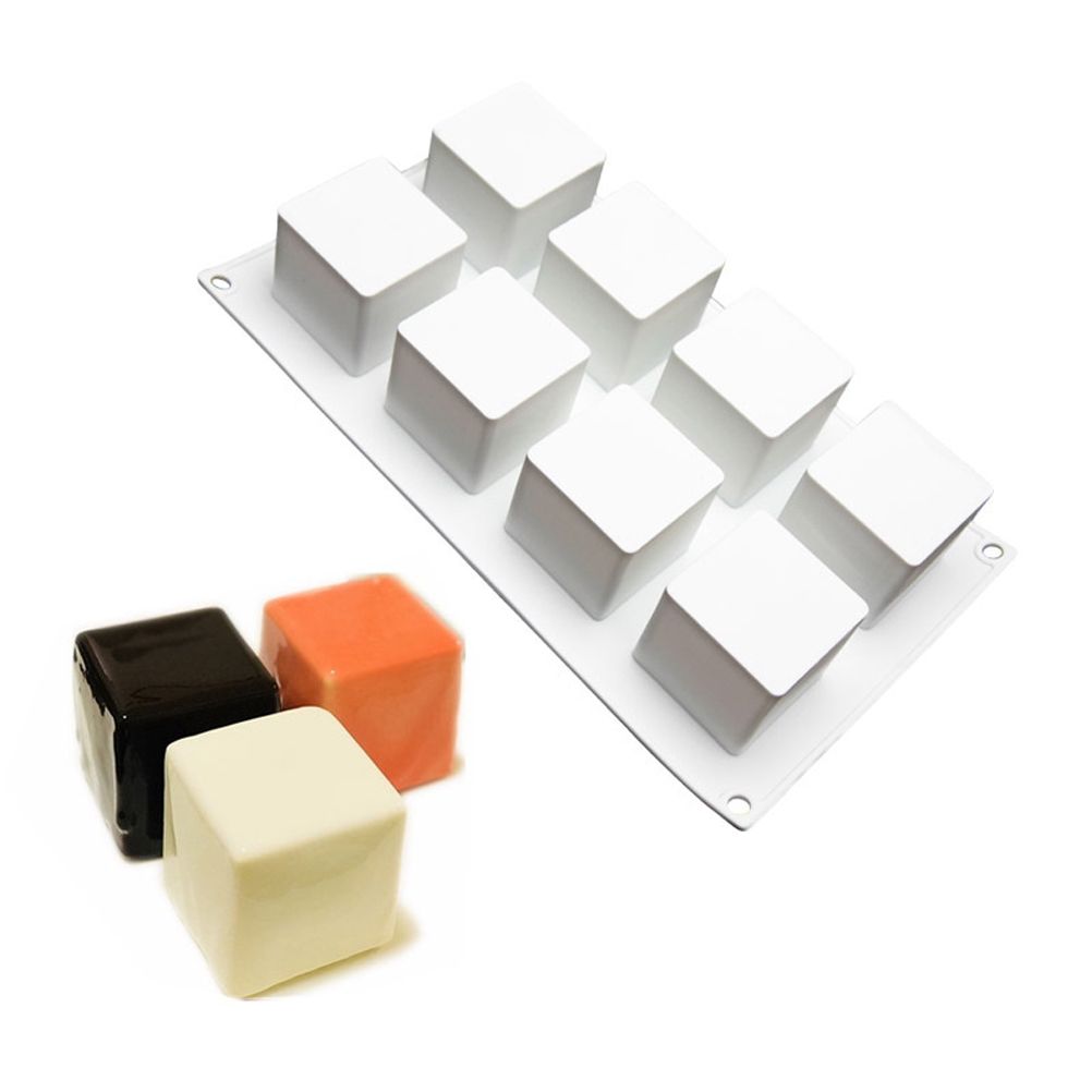 8 Grids Silicone Mold Cavities Baking Tray Non Stick Cake Mould view 4