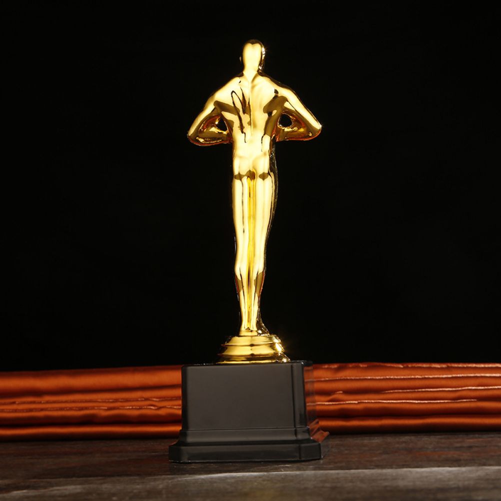 19/22/24 cm Gold Plated Trophy Little Golden Man Trophy Competition Souvenir view 5