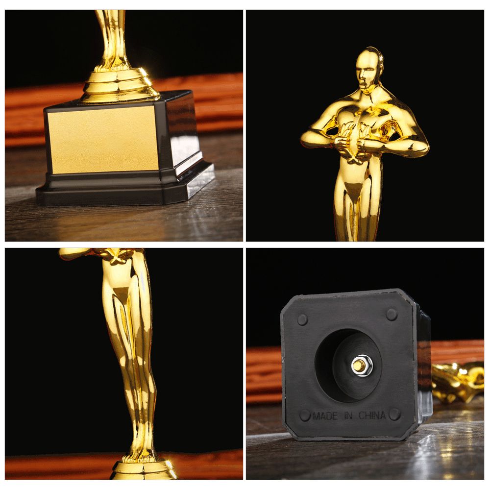 19/22/24 cm Gold Plated Trophy Little Golden Man Trophy Competition Souvenir view 7