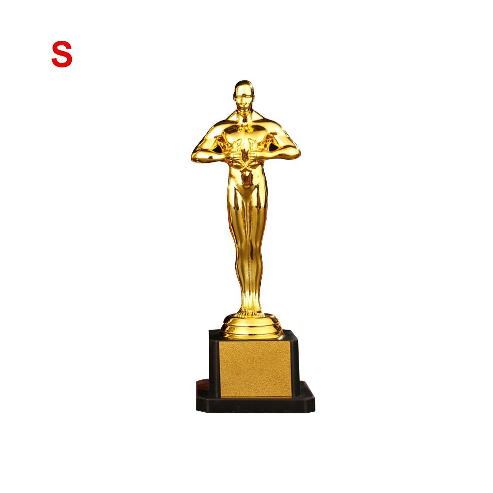 19/22/24 cm Gold Plated Trophy Little Golden Man Trophy Competition Souvenir view 12