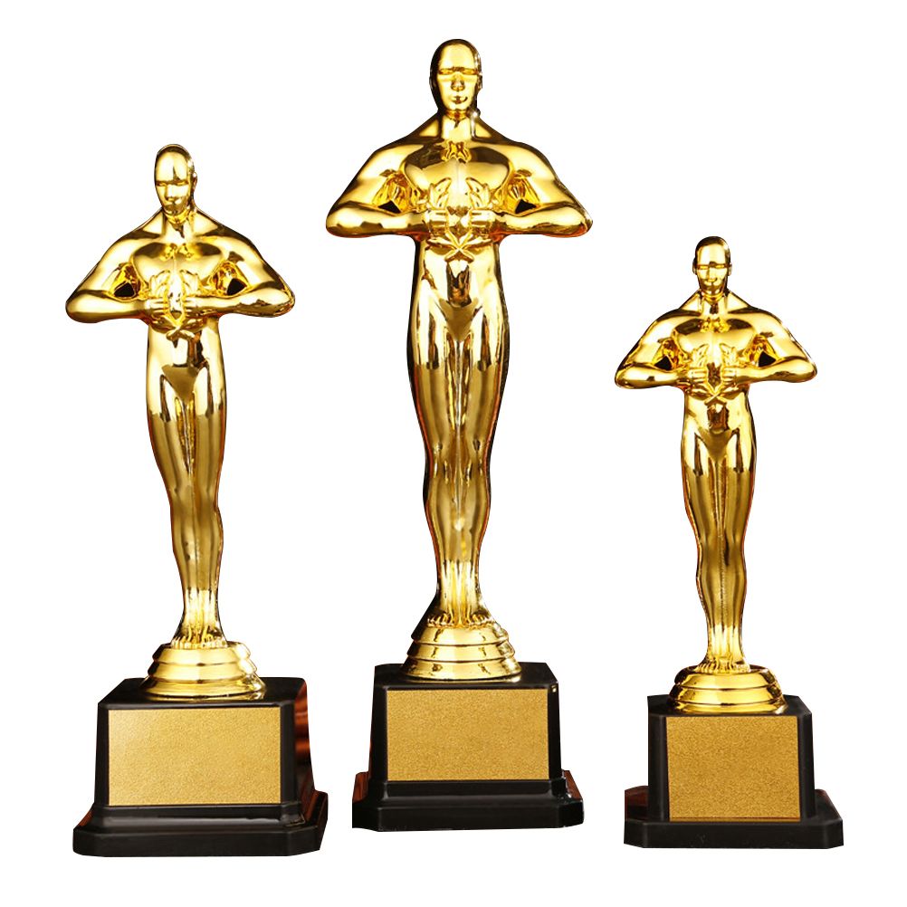 19/22/24 cm Gold Plated Trophy Little Golden Man Trophy Competition Souvenir view 2