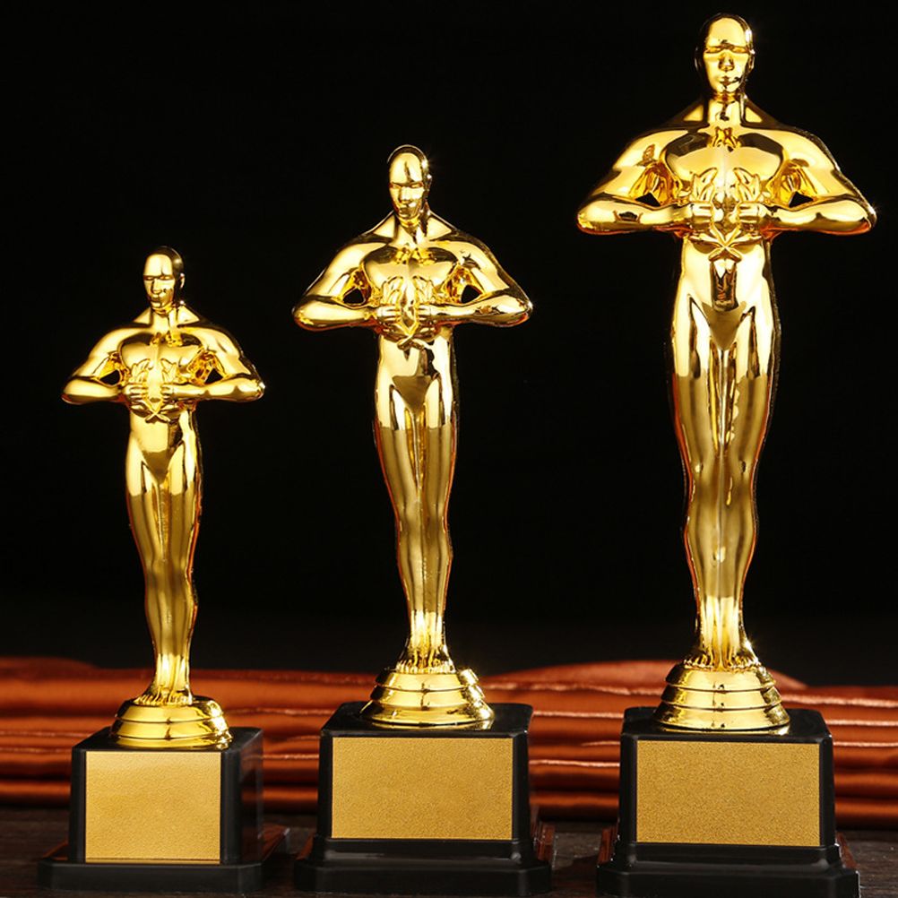 19/22/24 cm Gold Plated Trophy Little Golden Man Trophy Competition Souvenir view 8