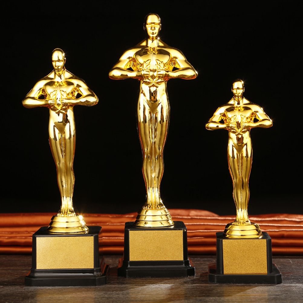 19/22/24 cm Gold Plated Trophy Little Golden Man Trophy Competition Souvenir view 9
