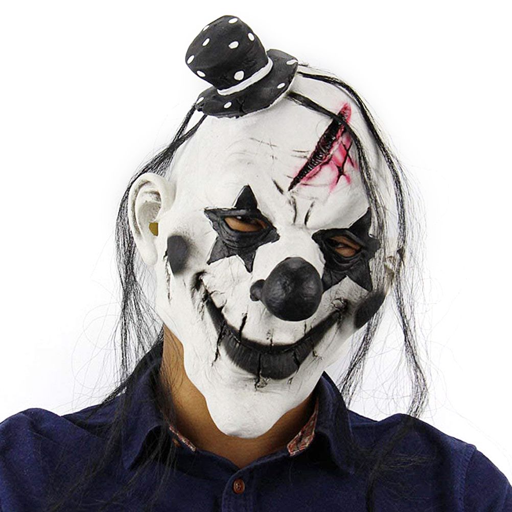 Halloween Latex Mask Horrible Scary Clown Mask Halloween Clown Mask Dress up view 6