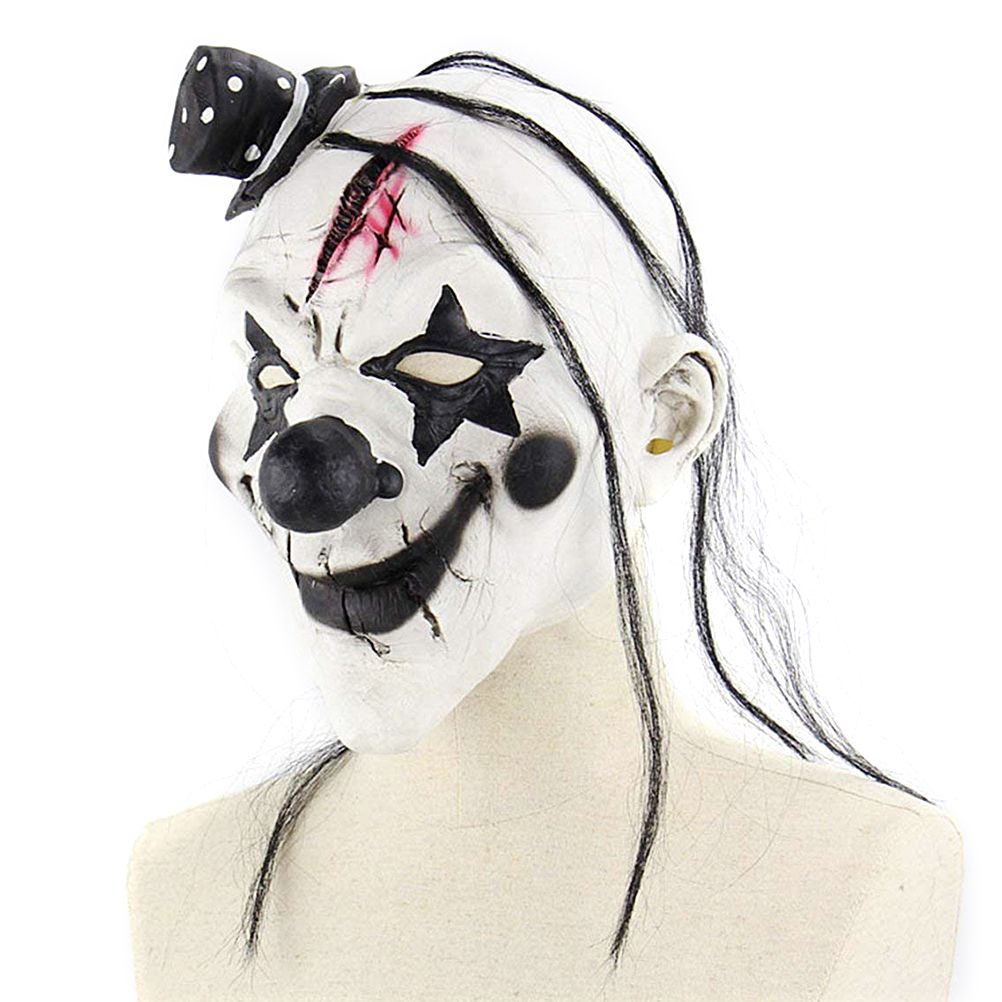 Halloween Latex Mask Horrible Scary Clown Mask Halloween Clown Mask Dress up view 7