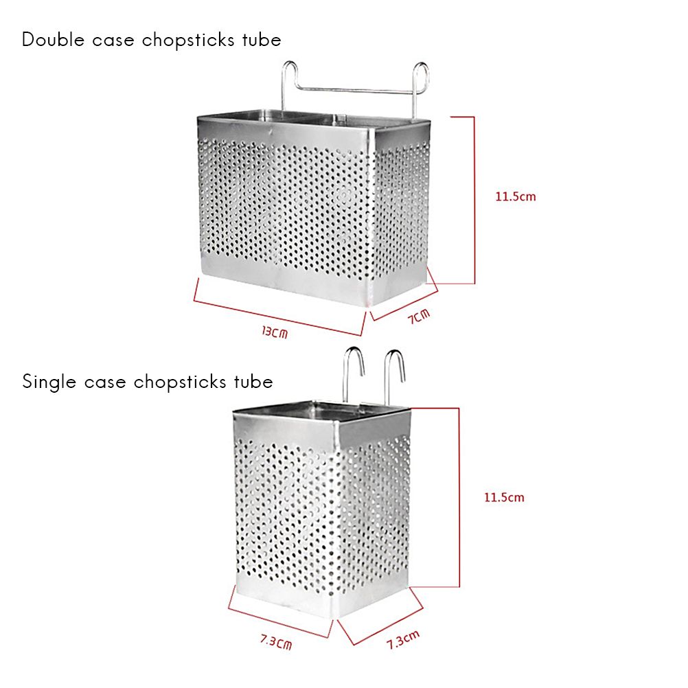 Kitchen Utensil Storage Holder Stainless Steel Fork Chopsticks Storage view 2
