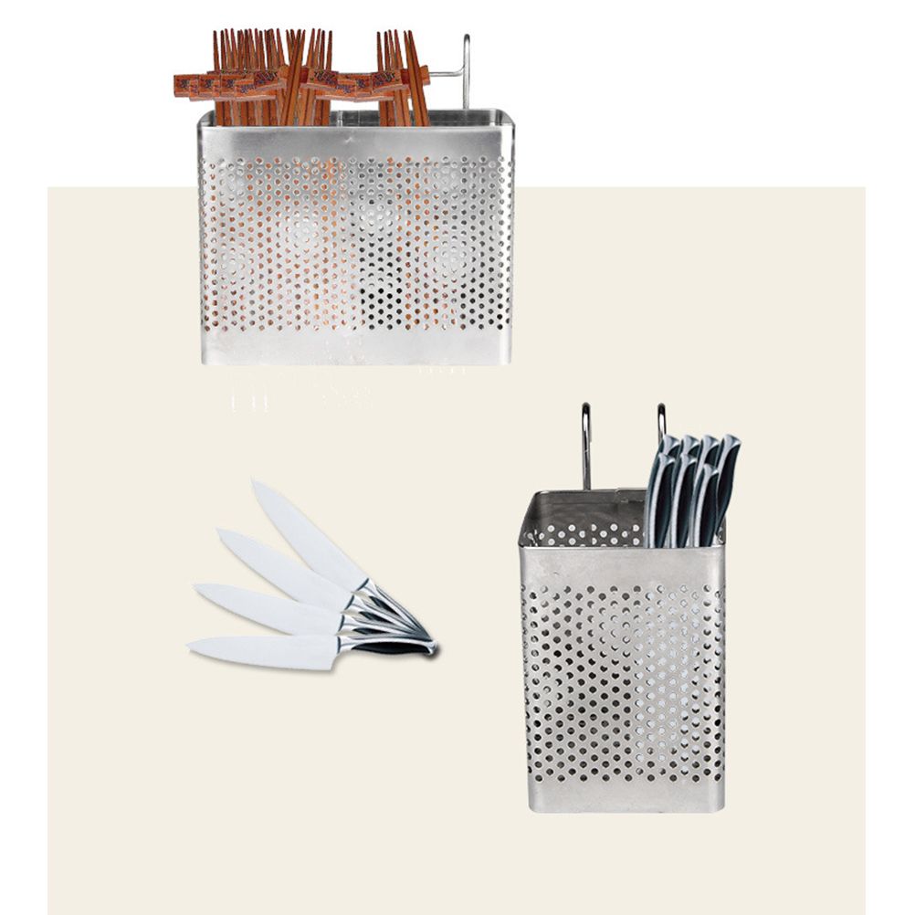 Kitchen Utensil Storage Holder Stainless Steel Fork Chopsticks Storage view 5