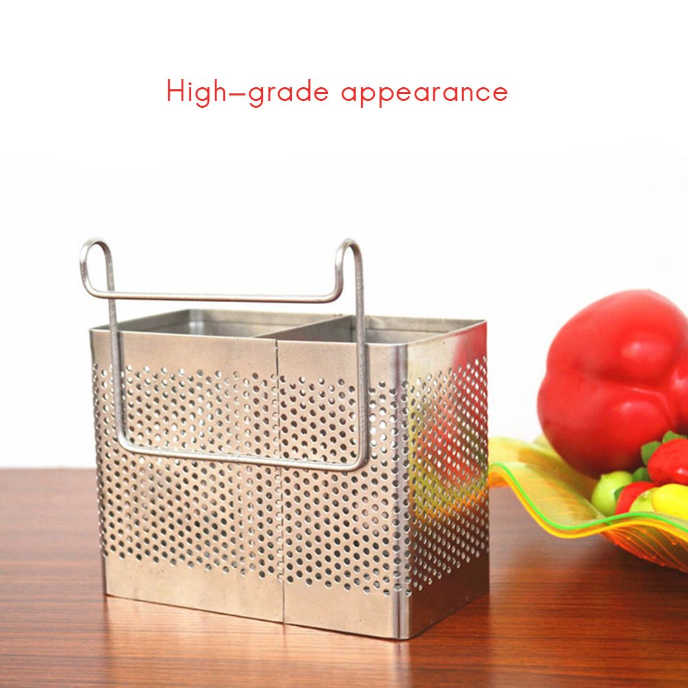 Kitchen Utensil Storage Holder Stainless Steel Fork Chopsticks Storage view 7