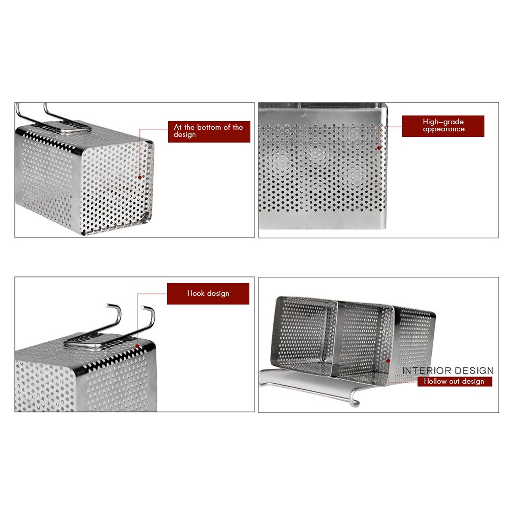 Kitchen Utensil Storage Holder Stainless Steel Fork Chopsticks Storage view 5