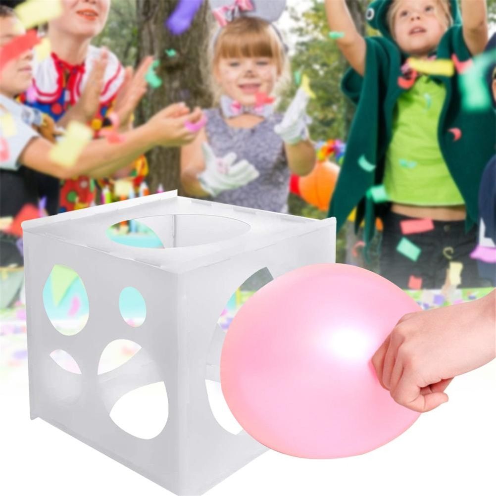 11 Holes Balloon Sizer Box Balloon Measurement Box for Birthday Party Wedding