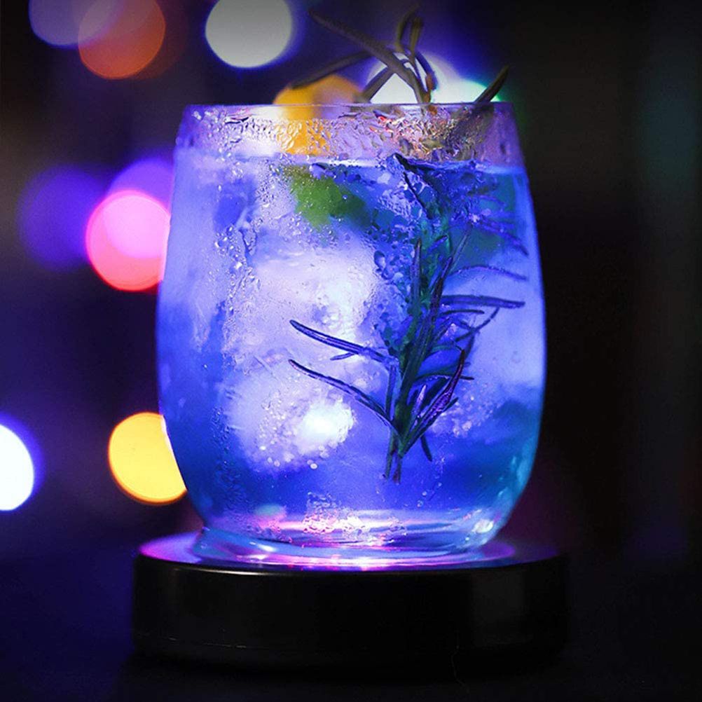 LED Drink Coasters Cup Coaster with Light Gravity Sensor Drink Pads for Bar view 2