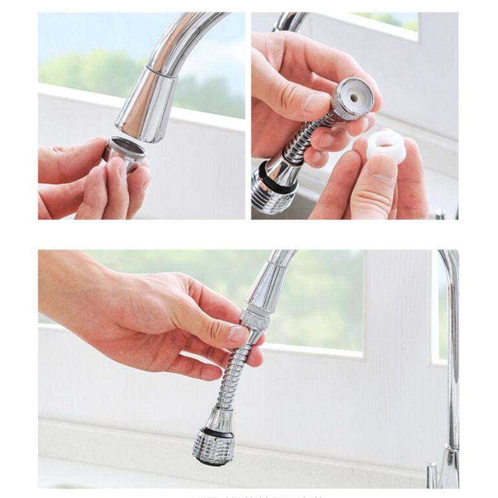 360 Degree Rotatable Faucet Tap Nozzle Filter Adapter Water Saving Filter view 8